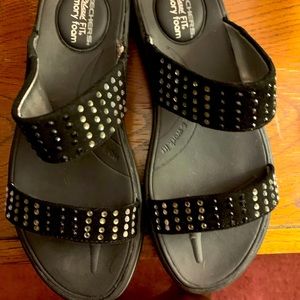 Never worn memory foam sandals